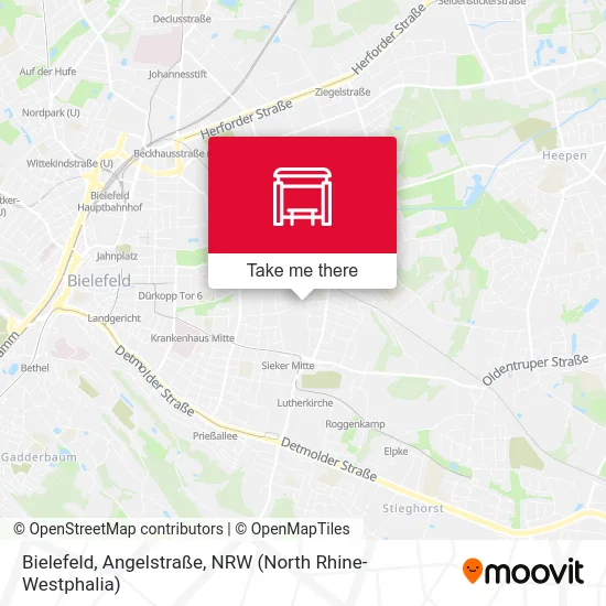 Bielefeld, Angelstraße map