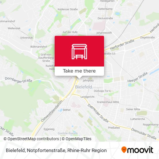 Bielefeld, Notpfortenstraße map