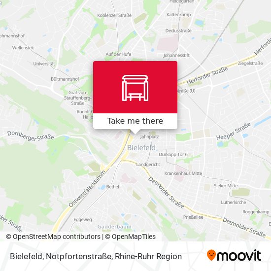 Bielefeld, Notpfortenstraße map
