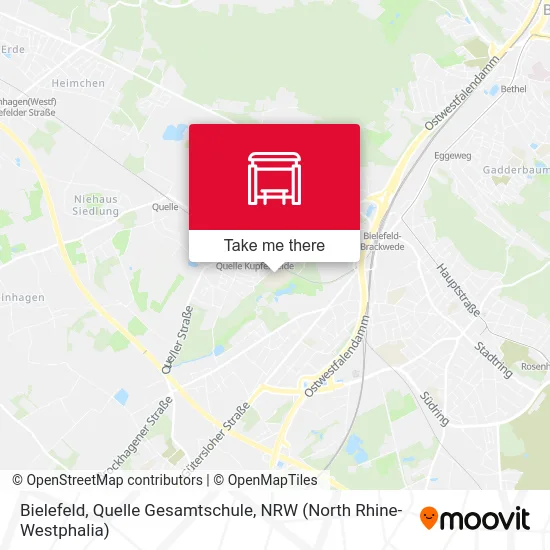 Bielefeld, Quelle Gesamtschule map