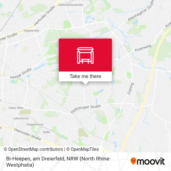 Bi-Heepen, am Dreierfeld map