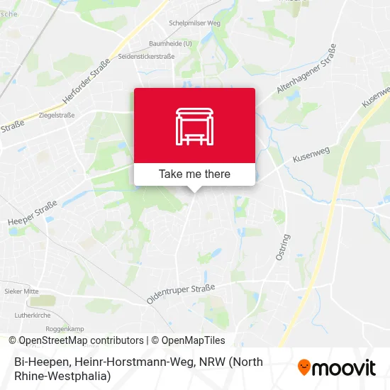 Bi-Heepen, Heinr-Horstmann-Weg map