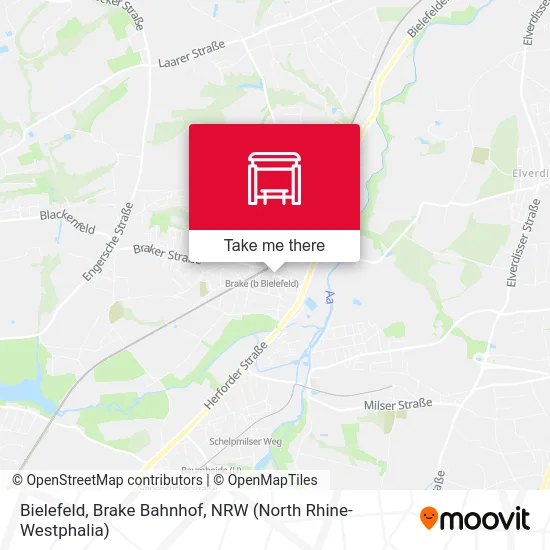 Bielefeld, Brake Bahnhof map