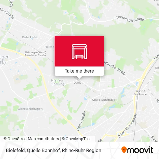 Карта Bielefeld, Quelle Bahnhof