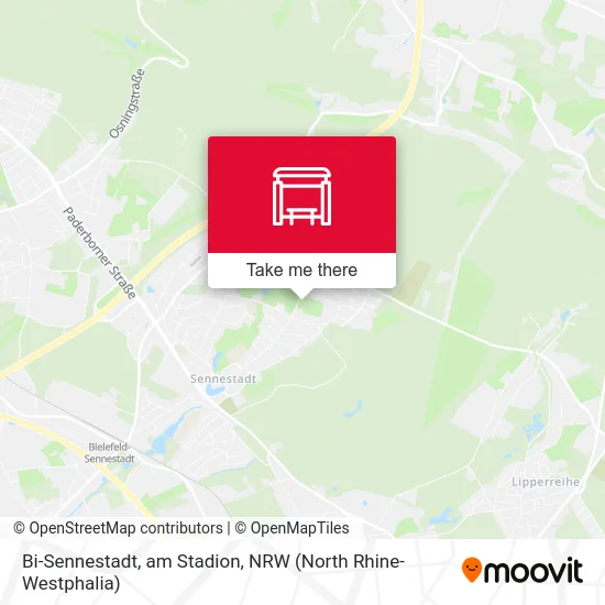 Bi-Sennestadt, am Stadion map