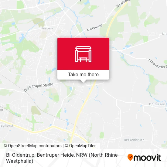 Bi-Oldentrup, Bentruper Heide map