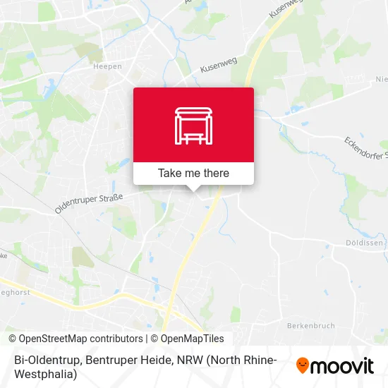 Bi-Oldentrup, Bentruper Heide map