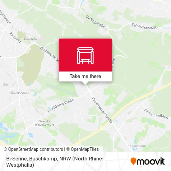 Bi-Senne, Buschkamp map