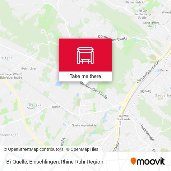 Bi-Quelle, Einschlingen map