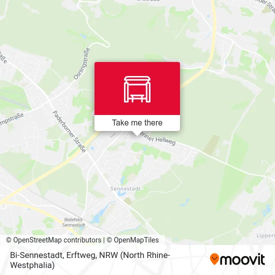 Bi-Sennestadt, Erftweg map