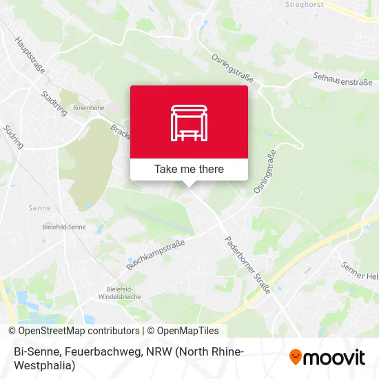 Bi-Senne, Feuerbachweg map