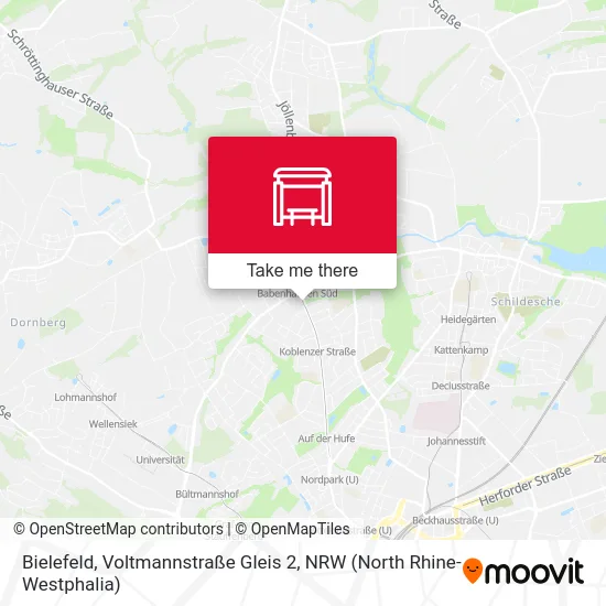 Bielefeld, Voltmannstraße Gleis 2 map