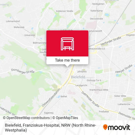 Bielefeld, Franziskus-Hospital map