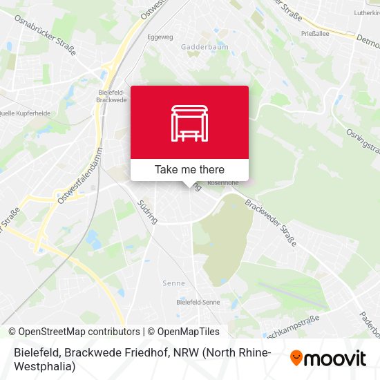 Bielefeld, Brackwede Friedhof map