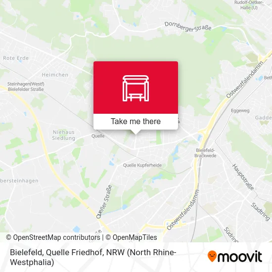 Bielefeld, Quelle Friedhof map