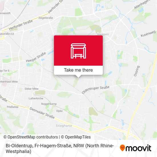 Bi-Oldentrup, Fr-Hagem-Straße map