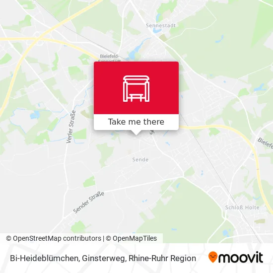 Карта Bi-Heideblümchen, Ginsterweg