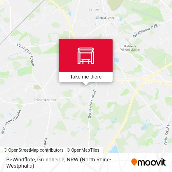 Bi-Windflöte, Grundheide map