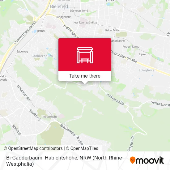 Bi-Gadderbaum, Habichtshöhe map