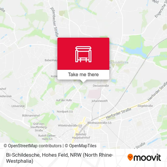 Bi-Schildesche, Hohes Feld map