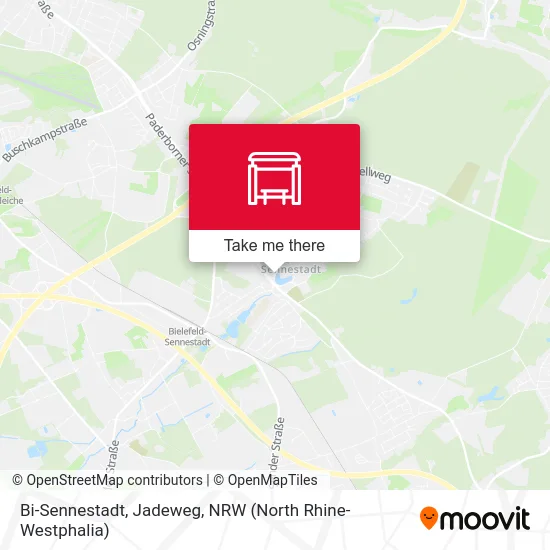 Bi-Sennestadt, Jadeweg map