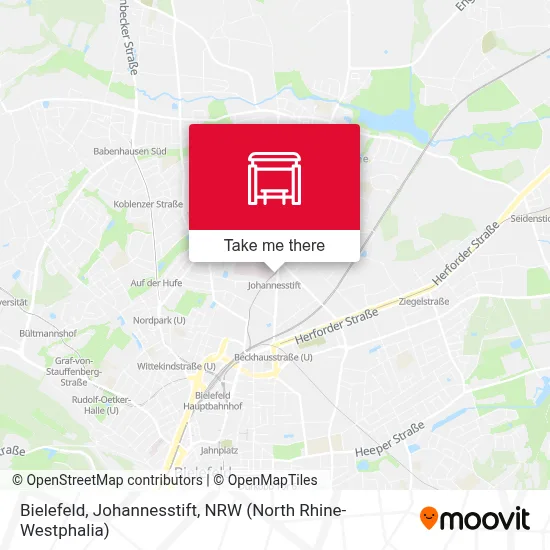 Bielefeld, Johannesstift map