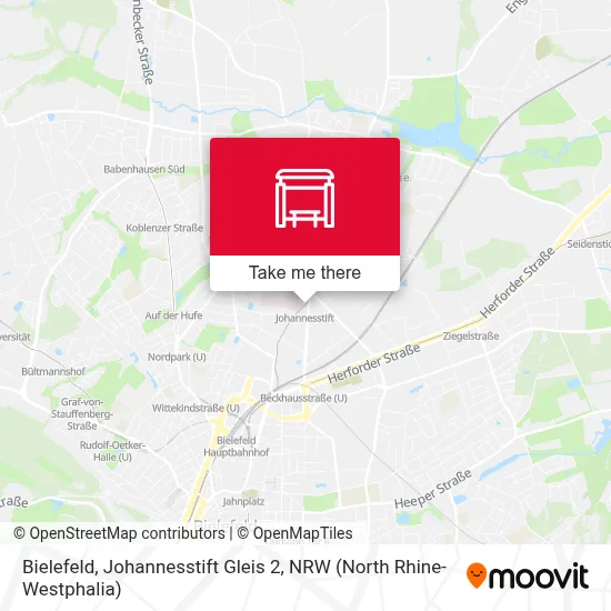 Bielefeld, Johannesstift Gleis 2 map