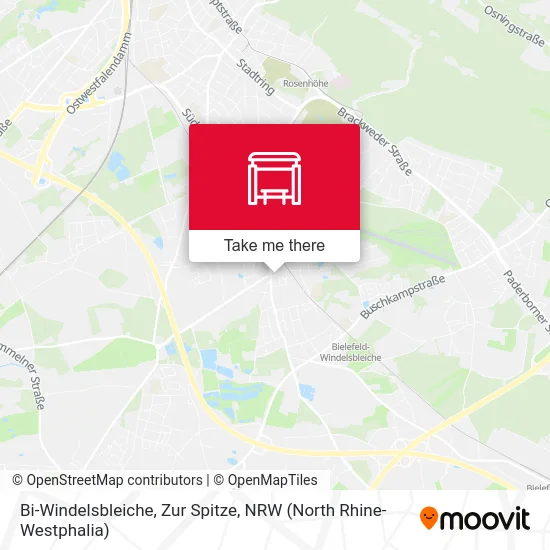 Bi-Windelsbleiche, Zur Spitze map