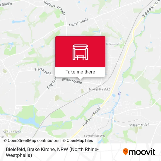 Bielefeld, Brake Kirche map