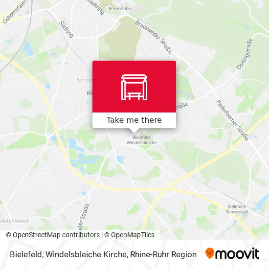 Карта Bielefeld, Windelsbleiche Kirche