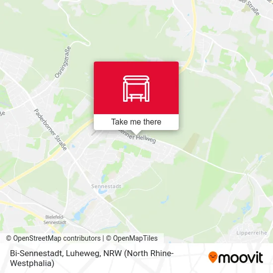 Bi-Sennestadt, Luheweg map