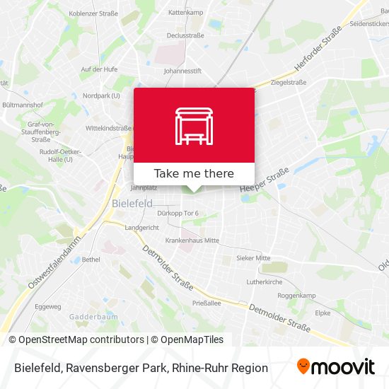 Bielefeld, Ravensberger Park map