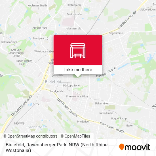 Bielefeld, Ravensberger Park map