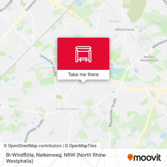 Карта Bi-Windflöte, Nelkenweg