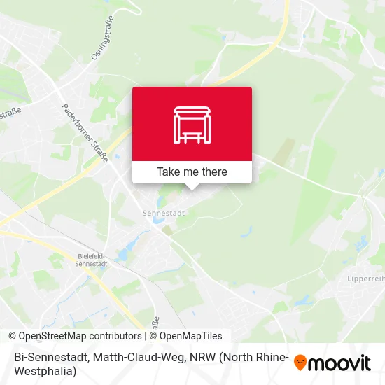 Bi-Sennestadt, Matth-Claud-Weg map