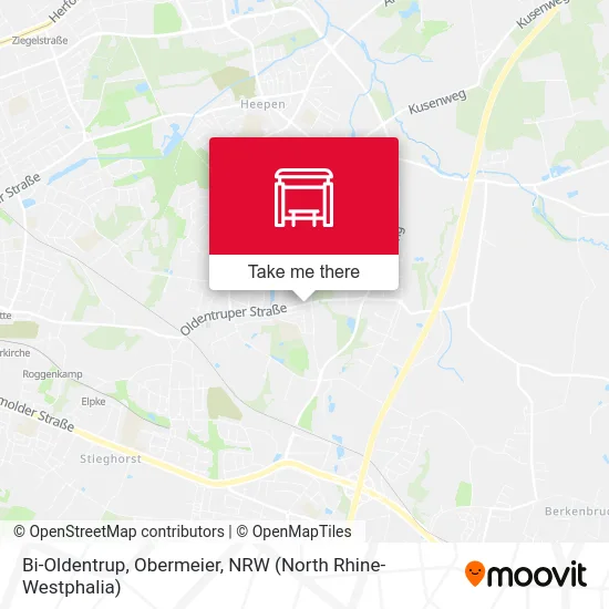 Bi-Oldentrup, Obermeier map