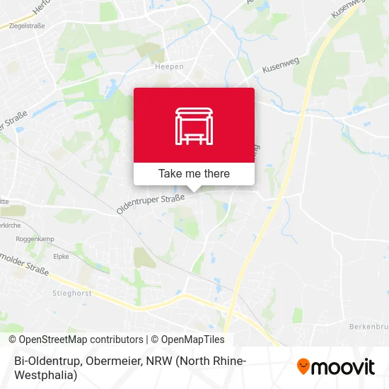 Bi-Oldentrup, Obermeier map