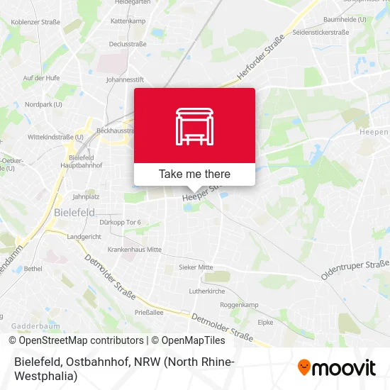 Bielefeld, Ostbahnhof map