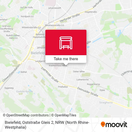 Bielefeld, Oststraße Gleis 2 map