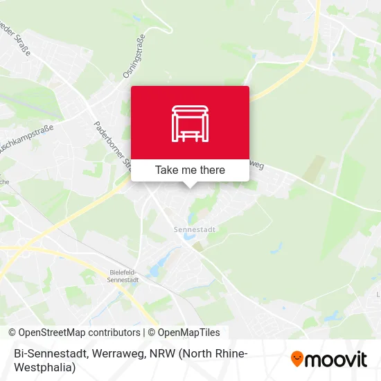 Bi-Sennestadt, Werraweg map