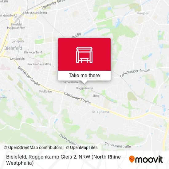 Bielefeld, Roggenkamp Gleis 2 map