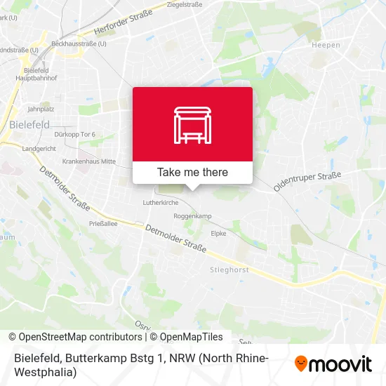 Bielefeld, Butterkamp Bstg 1 map