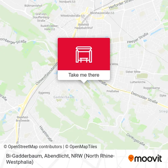 Bi-Gadderbaum, Abendlicht map