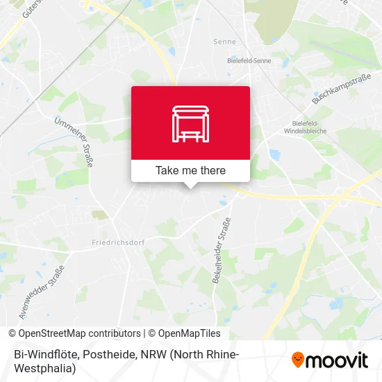 Bi-Windflöte, Postheide map