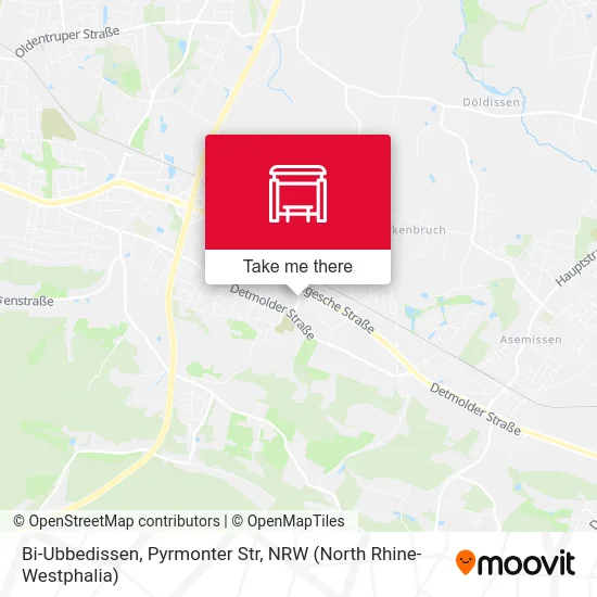 Bi-Ubbedissen, Pyrmonter Str map