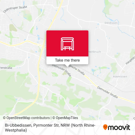 Bi-Ubbedissen, Pyrmonter Str map