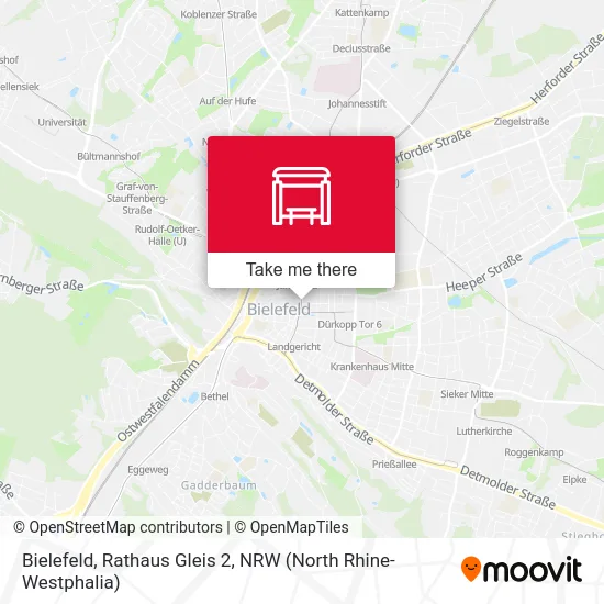 Bielefeld, Rathaus Gleis 2 map