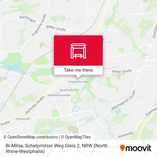 Bi-Milse, Schelpmilser Weg Gleis 2 map