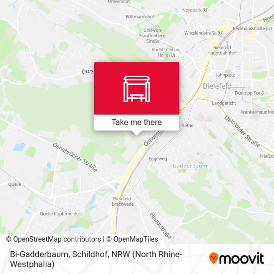 Bi-Gadderbaum, Schildhof map