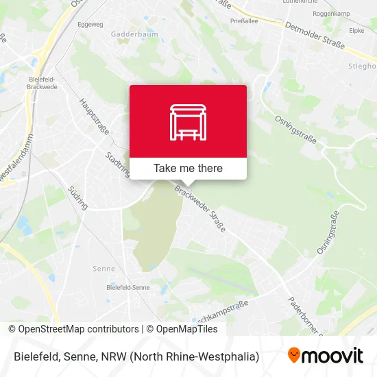 Bielefeld, Senne map